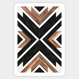 Urban Tribal Pattern No.1 - Concrete and Wood Sticker